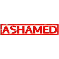 Ashamed Stamp
