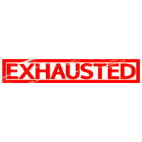 Exhausted Stamp