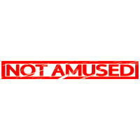 Not amused Stamp